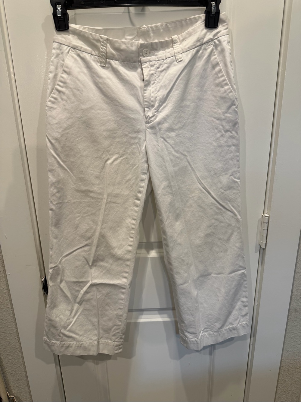 GAP Cream High-Rise Chino Pants